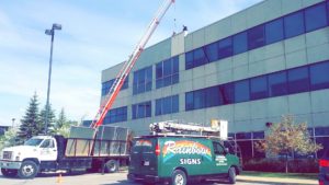 Crane and Bucket Truck Installation
